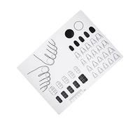 Happyyami Tapete Acrílico para Decoración de Uñas y Tapete de Manicura Acrílico 28x21 Cm Silicona Práctica para Uñas Técnicas de Formación y Diseño DIY en Salón y Uso Doméstico