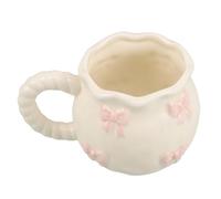 Happyyami Taza de Café de Cerámica Creativa Diseño de Lazo 3d Hecha a Mano, Taza Novedosa y Versátil para Hogar y Cafetería, Experiencia de Bebida Mejorada
