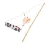 Happyyami Teaser de Gato Juguete Palo de Gato Juguetes para Gatos de Interior Accesorios Cola Juguete doméstico para Gatitos Gato Jugando al Poste Biónico Juguete para Gatos la Campana