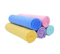 Happyyami Toalla Funcional Super Absorbente de Piel de Ciervo Sintética PVC 43x32 Cm para Secar Coche y Cabello, de Secado Rápido y Lavable a Máquina, Pack de 5 Unidades Color Aleatorio