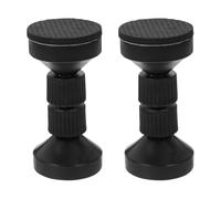 Happyyami Tope de Cama Ajustable Rosca Negro Extra Grande 95-11 CM Estabilizador y Fijador para Cabecero de Cama Protector Antivibración para Muebles Dormitorios y Oficinas Paquete de 2