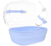 Happyyami Transportadora De Hámster Portátil para Mascotas Caja Salida Exterior Diseño Compacto y Ventilado para Chinchillas y Otros Animales Pequeños Azul