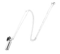Happyyami Urna Colgante para Cenizas De Perro Joyería Conmemorativa con Nombre Urna De Duelo para Mascotas Urnas Grabadas Recuerdo De Urna para Perro Collar Conmemorativo para