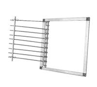 Happyyami Ventana de Paloma Puerta de Alambre de Paloma Puerta de Entrada de Paloma mensajera Palomar Puerta de Paloma Barra de Captura de pájaros de Acero Inoxidable Silver