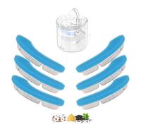 HAPUP Filtro de Agua para Gatos Filtro de Repuesto Cuádruple Acción con Carbón Activo 6 PCS para HAPUP Bebedero Gatos Automatico Silenciosa 1,8L