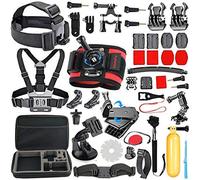 HAPY Accessory Kit for GoPro Hero6,5 Black,gopro Fusion,Hero Session,Hero (2018), Hero 6,5,4, 3+,3,Campark ACT74,XIAOMI,AKASO/APEMAN/DBPOWER,Sports Camera Accessories