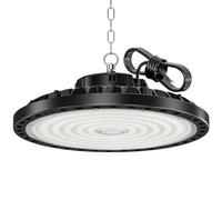 HAPYLUMI 200W UFO Lámpara de Alta Bahía, 20000LM Focos Led Interior Lampara para Naves Industriales 6500K Campana LED, IP65 Impermeable Iluminación de Almacén, Para Patio,Garaje,Fábrica,Taller