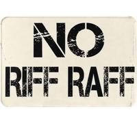HAQEPO Wje-A01 - Cartel de metal vintage con texto en inglés "No Riff Raff" para decoración de pared, regalos divertidos para el hogar, cocina, garaje, baño, granja, jardín, bar, cafetería, pósteres