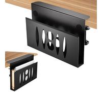 HAQIUHETO Organizador Escritorio Soporte portatil Vertical Laptop Stand Hecho de Acero, no Requiere perforación, se Adapta a MacBook Pro/Air, iPad, Libros Blanco