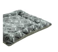 HaraDeco Pack 2 Manta Colchoneta Cama para Perro Grande, Alfombrilla de Borrego Invierno para Perros Gatos para Regalo Navidad(Gris Hueso, 70x120cm)