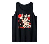 Harajuku Bulldog Francés Urban Kawaii Dog Art Camiseta sin Mangas