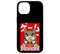 Harajuku Japanese Aesthetic, Kawaii Ramen Noodles Gaming Cat Carcasa para iPhone 14