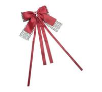 Harajuku - Pinza para el pelo con lazo para novia, cola de caballo, elegante, para boda