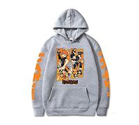 Harajuku - Sudadera con capucha Haikyuu Hinata Shoyo pullovers Tops 3D casual para adultos niños con capucha