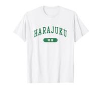 Harajuku Tokyo Japón Estilo Universitario Vintage Letras Camiseta