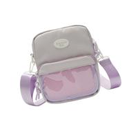 Harajukus - Bolso bandolera transparente Itabag a juego, estilo japonés, mensajeros para mujeres diarias, Itabag, hombro japonés para exhibición de pines, Purple, One Size