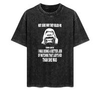 Harambe Gorilla Mens Unisex T-Shirt Graphic Print Top Black tee S