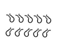harayaa 10 Piezas de Clips de Resorte para Pinzas de Freno de Acero Inoxidable, Accesorios para Bicicletas, Retenedor Seguro, Reemplazo Directo, Apto para, Negro