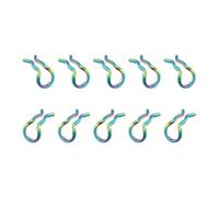 harayaa 10 Piezas de Clips de Resorte para Pinzas de Freno de Acero Inoxidable, Accesorios para Bicicletas, Retenedor Seguro, Reemplazo Directo, Apto para, Vistoso