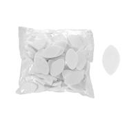 harayaa 100 Esponjas de Práctica con Forma de Ojo para Pestañas Postizas, Profesionales, para Principiantes, Blanco