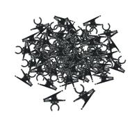 harayaa 100 Piezas Clips para Micrófono de Solapa Pinzas Giratorias para Micrófono de Sujetadores de Audio Digital Accesorio de Material PP Adecuado