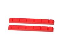 harayaa 2 Piezas Cejuela Guitarra Eléctrica Artificial Repuesto Accesorio Montaje 6 Cuerdas Estable Apto para Tocadas Estudio, Rojo