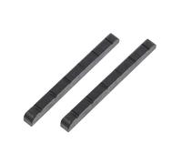 harayaa 2 Piezas Cejuela Guitarra Eléctrica Artificial Repuesto Accesorio Montaje 6 Cuerdas Estable Apto para Tocadas Estudio, negro