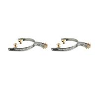 harayaa 2 Piezas de espuelas para Caballos con Engranajes, espuelas de Vaquero, espuelas para Montar para Montar, Espuela de Caballo