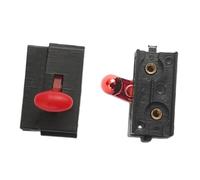 harayaa 2 piezas de repuesto para interruptor de cortapelos, contactos de cobre, accesorios para afeitadora eléctrica, mango rojo