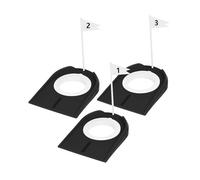 harayaa 3 Copas de Golf para Putting, Ayuda para Entrenamiento con Bandera, Hoyo de Práctica para Césped, Interior Y Hogar.