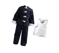 harayaa 3X 1:12 Chaleco de Abrigo Y Pantalón Ropa Hecha a Mano de Muñeca Hecha a Mano Vestuario de Ropa en Miniatura para 6 -, Establecimiento de Pantalones de Piernas Anchas