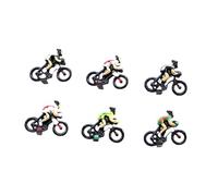 harayaa 6X 1:87 Personas Personas pequeñas Modelo Pintado a Mano artesanía Figuras de Ciclismo en Miniatura
