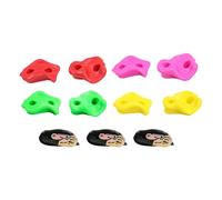 harayaa 8 Presas de Escalada para Pared de Roca, Juego de Torres de Juego para Niños, de Pared de para Escaladas Al Aire Libre, 3 Correas de Trinquete