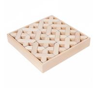 harayaa Acrylic Block Cubo Módulo Bloque Construcción en Madera con Superficie Pulida para Apilado Versátil y Aprendizaje Práctico Adecuado para Aula, Cruz De Madera Original