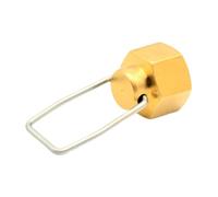 harayaa Adaptador de Tapón Protector Sellado para Bombonas de Gas, Tapón Universal Compacto Fabricado en Latón para Rellenar Bombonas de Gas Propano, con Asa