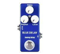 harayaa Audio Delay Processor Pedal de Efecto de Retardo Eco Analógico para Guitarristas Repetición Nivel Luz Indicadora Brillante Diseño Compacto Adecuado para Actuaciones Composición Estudio
