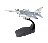 harayaa Avión de Ataque F16C a Escala 1/100, Juguete simulado con Base para estantería.