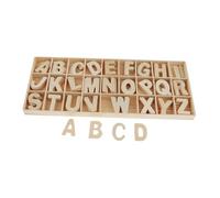 harayaa Bandeja de para Deletrear, Material Didáctico, Madera Sin Acabado, Almacenamiento del Alfabeto, Adecuada para La Formación, 3.3 Cm X 2.5 Cm