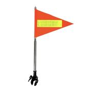 harayaa Bandera de Seguridad para Bicicletas con Poste Reflectante de Doble Cara para Mayores, Adultos Y Niños.