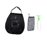harayaa Bolsa de Ducha Solar con Flexible, Conjunto Compacto de PVC con Calefacción Solar Y Cabezal de Ducha, Ideal para Acampar, Playa, Natación Y, Negro