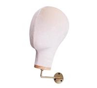 harayaa Cabeza de Maniquí de Terciopelo para Mujer, de 11 Pulgadas de Alto, para Colgar en La Pared, Versátil, para Guardar Sombreros, para Uso Profesional O, Beige