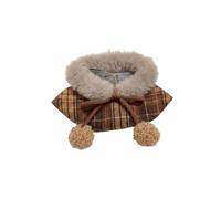 harayaa Capa para Muñeca Capa Abrigo Accesorio con Borlas en Tejido Suave Tipo Gato Apta para Muñecas de 10cm a 15cm Adecuada para Juego Fotografía Colección Regalo , Marrón , 10-15cm Universal