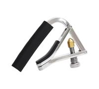 harayaa Capo para guitarra, accesorios para guitarra, Capo de tensión con Clip Kapo portátil antideslizante de silicona, Argén