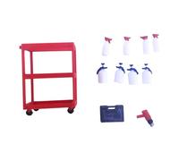 harayaa Carro de Herramientas, Modelo a Escala 1:18, Pieza de Coleccionista, Obra de Arte, Escultura en Miniatura de Dos Pisos de Un Mecánico, Estilo B