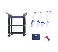 harayaa Carro de Herramientas, Modelo a Escala 1:18, Pieza de Coleccionista, Obra de Arte, Escultura en Miniatura de Dos Pisos de Un Mecánico, Estilo C