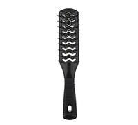 harayaa Cepillo Desenredante para El Cabello, Peine Desenredante Lateral, Cepillo para Peinar El Cabello, Cerdas de Resina, Masaje Flexible, Adecuado para Hom, Negro