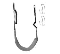 harayaa Cinturón retractor lumbar con correa elástica de tracción, ligero, para uso en el hogar, en la oficina, para colgar y resistente dispositivo de, con Gancho Gris