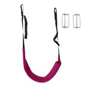 harayaa Cinturón retractor lumbar con correa elástica de tracción, ligero, para uso en el hogar, en la oficina, para colgar y resistente dispositivo de, con Hebilla Violeta