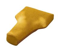 harayaa Cojín Meditación en Forma T Transpirable Cojín para Sentarse con Funda Extraíble Cómodo Asiento para Lectura Serena, Amarillo