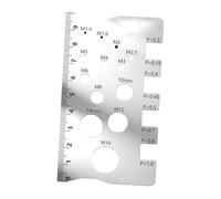 harayaa Comprobador de Roscas para Tuercas Y Tornillos, Comprobación de Tamaños para Reparadores de Automóviles Y Aficionados Al Bricolaje.